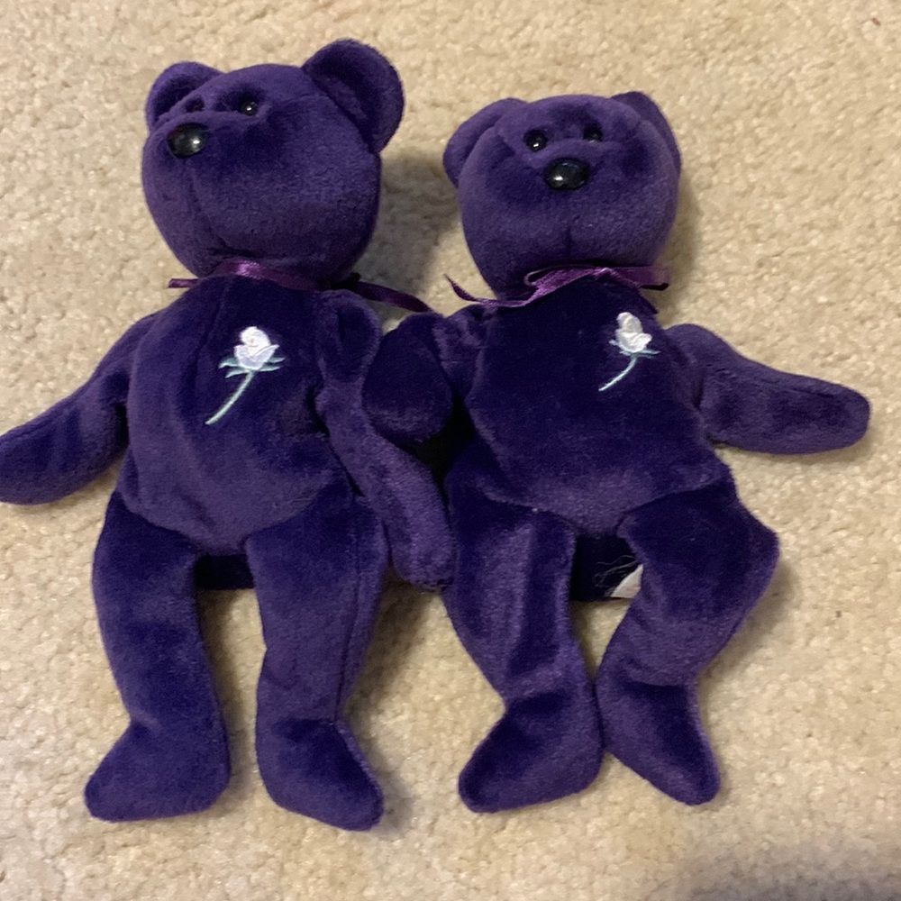 Two Princess Diana Beanie Babies